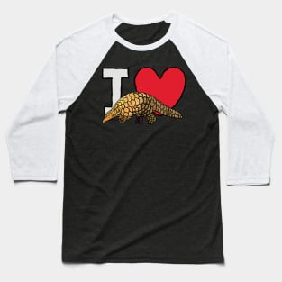 I Love Pangolins Baseball T-Shirt